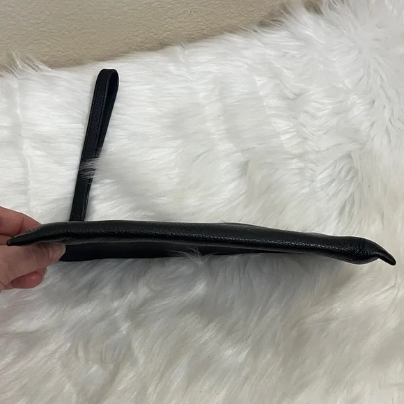 Michael Kors Black Pebbled Leather Wristlet - Picture 6 of 12